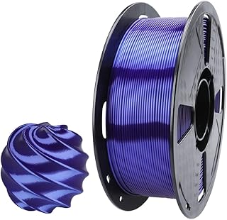 Filamento PLA blu reale di seta 1,75 mm Filamento di stampa 3D 1KG 1.0 kg Spool Shine Setoso Lucido Metallo Metallico Oro Argento Rame Viola PLA Materiale Stampante 3D CC3D Metallico Royal Blue Color