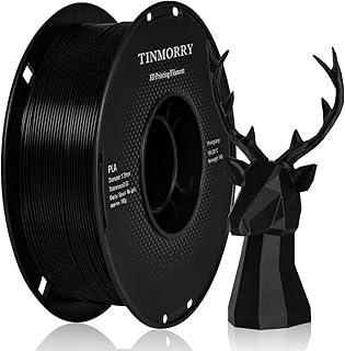 TINMORRY PLA Filament 1.75mm, 3D Printing Filament PLA Quick, Compatible with Most FDM 3D Printers, 1kg 1 Spool, Black