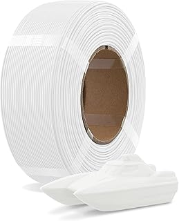 OVERTURE PETG Filament Refill 1.75 mm, 1 kg (2.2 lbs) PETG Refill 3D Printing Filament Without Spool, Accuracy +/- 0.02 mm (White)