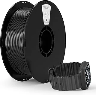 Kexcelled TPU 95A Filament Black for 3D Printer 1.75 mm 1 kg | Flexible, Excellent Elasticity, 3D Material, Compatible with most FDM