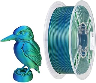 CC3D PLA Filament Dual Color Blue/Green 1.75mm 1KG 3D Printer Filament Two Color Co-Extrusion Filament Shiny Metallic Filament 3D Printing Material Blue Green 2 Colors PLA