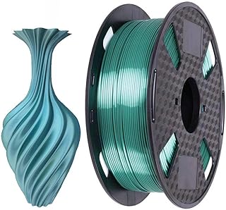 Shiny Silk Green PLA Filament 1.75 mm 3D Printer Filament 1 kg 3.2 kg Spool 3D Printing Material Shine Silky Shiny Metal PLA CC3D Silk PLA Metallic Sage Colour Green