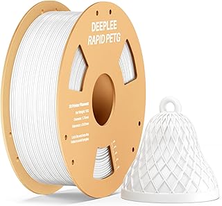 DEEPLEE PETG Rapido Filamento 1.75 mm - Kit da 1 KG Bianco, Alta Resistenza agli Urti, Stampa Fino a 638 mm/s, per Stampanti 3D FDM