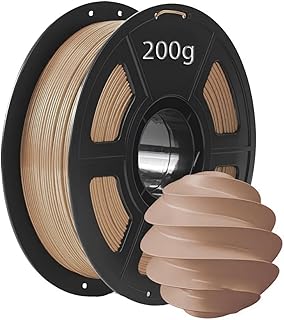 Filamento PLA in legno per stampante 3D, materiale per modellazione 1,75 mm, 200 g, filamento di stampa ad alta velocità, maggiore resistenza, nessun intasamento e deformazione, precisione