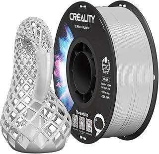Creality ABS PLA Filamento di Stampa 3D 1,75mm, Eccellente Resistenza, Inodore NON Tossico, Stabilità, Duro, 1kg (2,2 libbre) per Stampante 3D (Bianco)