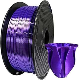 CC3D Filamento in PLA viola seta 1,75 mm 1 kg filamento stampante 3D bobina da 2 libbre setoso lucido metallizzato viola scuro materiali di stampa 3D