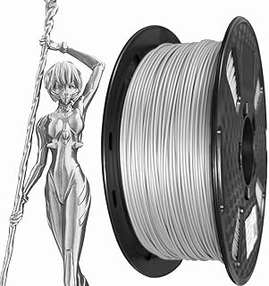 Silk Pro Silver PLA Filament 1.75 mm 3D Printer Filament 1 kg 1 kg Spool 3D Printing Materialc Silky Shiny Shiny Silver Metallic PLA Filament CC3D