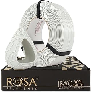 ROSA 3D PET-G Standard High Speed Filament 1.75mm for 3d Printer - Printing Materials - PETG Filaments for 3D Printers - Petg 3D Printing Materials - Light Grey Refill 1kg