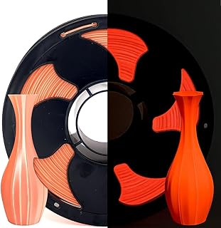 PLA Silk Filament 1.75mm, Sweet Orange, Dual Color, Soft 95A 3D Printing Material, 1kg Spool, Suitable for Most FDM 3D Printers (Bright Sweet Orange)