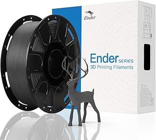 Official Creality 3D Printer Filament PLA Ender, 1.75mm, Tangle Free, Strong Bond and Protruding Performance, Dimensional Accuracy +/-0.02mm Black