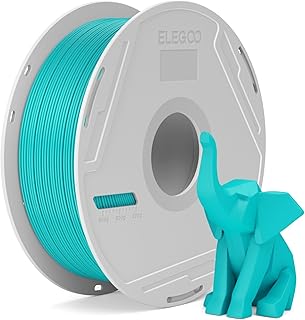 ELEGOO PLA Basic Filament Green Turquoise 1 kg with Reusable Spool, 1.75 mm PLA 3D High Precision, Easy Installation, Compatible with Most 3D Printers