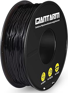 TPU Filamento per stampante 3D, Filamento TPU GIANTARM 1,75 mm, precisione dimensionale +/- 0,02 mm, 0.5 kg, Nero