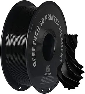 GEEETECH PETG Filament 1.8mm for 3D Printers and 3D Pens Vacuum Packaging 1kg Spool Black