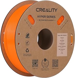 Creality Hyper ABS Filamento per Stampante 3D 1,75 mm, 1kg (2,2 libbre), Progettato per la Stampa ad Alta Velocità, Precisione Dimensionale +/-0,03 mm, per Stampanti 3D (Arancione)