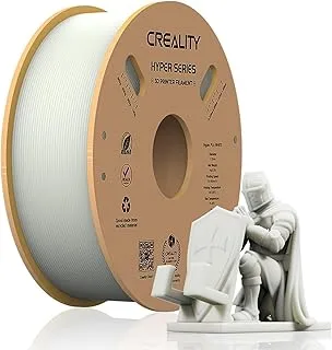 Creality Hyper PLA Filament White, 1.75 mm 1 kg 3D Printer Filament for Fast Printing, No Braids, Strong Adhesion & Excellent Overhang Performance, Dimensional Accuracy ±0.3 mm