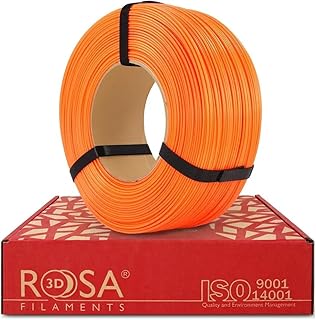 ROSA 3D ASA Filament 1.75mm for 3D Printer - Biodegradable PLA Filament for 3D Printers - PLA Filament Printing Materials - Orange, 1 kg Refill