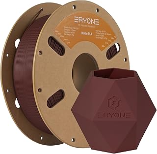 ERYONE 3D Printing Filament PLA Matte Effect 1.75mm Tolerance ±0.03 1kg Per Roll, Rouge Rubis Mat