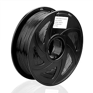 SIENOC 1KG PETG 1.75mm 3D Printer Filament Spool 3D Printer Printing Material (Black)