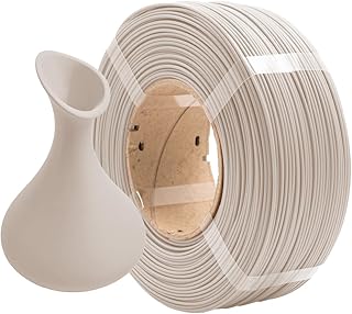 AzureFilm Refill PLA Matte HS Filament 1.75mm - 1kg - Ultra Matte Finish - High Speed - High Strength - Eco Friendly (Off-White, 1kg)