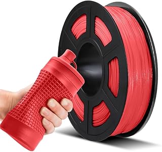 JAYO Flexible TPU Filament 1.75mm 3D Printer Filament Dimensional Accuracy +/- 0.02mm 0.5kg Spool 1.75mm TPU Red