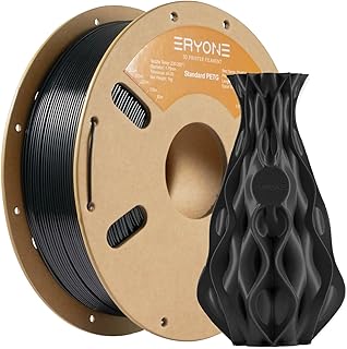 ERYONE PETG Filament 1.75mm, Filament PETG for 3D Printer 1KG, +/-0.03mm, Black