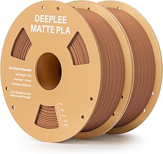 Deeplee Matte PLA 1.75mm 2kg Marrone