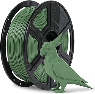 FLASHFORGE - Filamento per stampante 3D, PETG CF, 1,75 mm, fibra di carbonio PETG, 1 kg, resistente al calore, ad alta resistenza e rigidità, per modelli complessi e parti funzionali (verde erba)