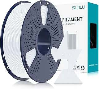 SUNLU High Speed PLA Filament 1.75mm, High Flow Fast 3D Printer Filament, Designed for Fast 3D Printing, Dimensional Accuracy +/- 0.02mm, HS-PLA Filament, 1 kg White