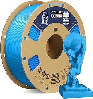 OVERTURE PLA+ Filamento 1.75mm, Toughness Enhanced PLA Roll, Professionale PLA Tenacia, 1kg Filamento(2.2lbs), Precisione Dimensionale 99% Probabilità +/- 0.02 mm (Blu Digitale)