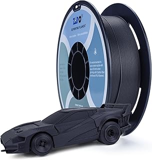 ZIRO PLA Carbon Fiber Filament 1.75mm, CF Filament for 3D Printer PLA 1.75mm 0.8kg Spool - Black