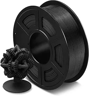 SUNLU ASA Filament 3D Printer 1.75 mm, ASA Filament Black 1 kg Spool | UV resistant, rain and heat resistant, ideal for outdoor use, black, 1000 g