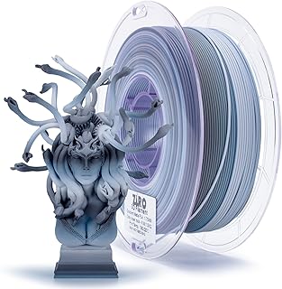 ZIRO Rainbow Matte PLA Filament 1.75 mm, Opaque Filament for 3D Printers, Dimensional Accuracy +/-0.02 mm, 1 kg Spool, Rock Grey Layer