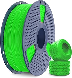 SUNLU TPU Filamento 1,75mm, Filamento TPU ad alta velocità 95A, 1KG flessibile per stampante 3D per una stampa veloce, precisione dimensionale +/- 0,03mm. (Verde)