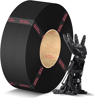 ANYCUBIC Filamento PLA Ricarica, Filamento per Stampante 3D da 1,75 mm Senza Bobina, Precisione Dimensionale +/- 0,02 mm, Adatto Alla Maggior Parte Delle Bobine Riutilizzabili, 1KG Nero