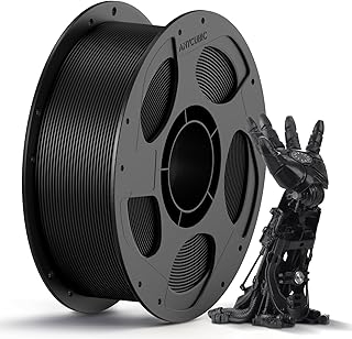 ANYCUBIC PLA Filamento per Stampante 3D, Identificazione Intelligente Filamento PLA per Stampante 3D 1,75 mm Precisione Dimensionale +/- 0,02 mm (Nero Perlato,1KG)
