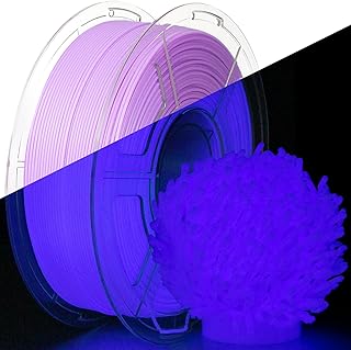 IEMAI Glow PETG Filament 1.75 mm 1 kg, Bright Purple PETG Filament for 3D Printer, Dimensional Accuracy +/- 0.02 mm