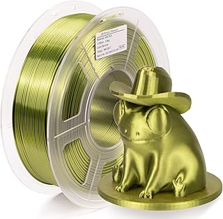 IEMAI PLA Silk Filament, 3D Printer Filament, PLA Filament 1.75mm, Silk PLA 1.75mm, 1kg Spool for 3D Printer FDM Dimensional Accuracy +/- 0.02mm, PLA Bronze