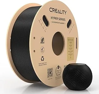 Creality PETG Filament, Hyper 1.75 mm 1 kg PETG: High Speed 3D Printer Filament with 30-600 mm/s, Dimensional Accuracy +/- 0.02 Cardboard Spool (2.2 Lbs) for FDM 3D Printers, Black