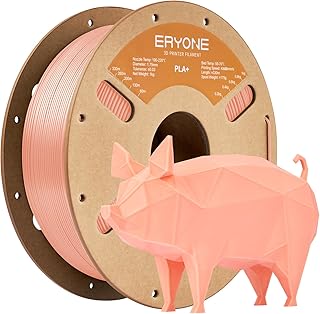 ERYONE PLA Plus Filament 1.75 mm PLA+ 3D Printer Filament +/-0.02 mm, 1 kg/Spool, Skin Color