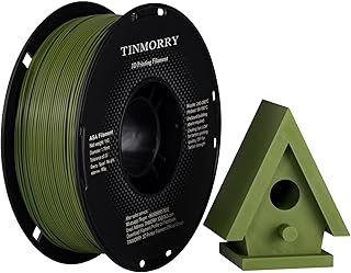 TINMORRY ASA Filament 1.75mm, UV and Heat Resistant, Durable and Strong, Dimensional Accuracy +/- 0.02mm, Perfect for Printing Outdoor Items, 1kg Spool, Green