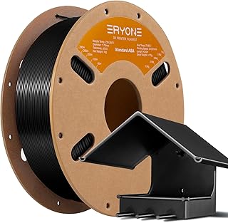 ERYONE ASA Filament 1.75 mm +/- 0.02 mm, 3D Printer ASA Filament Perfect for Printing Outdoor Functional Parts, 1 kg (2.2LBS) / Spool, Black