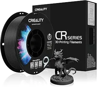 Official Creality 3D Printer Filament 1.75mm ABS Filament No Knot, Strong Bond and Protrusion Power, Dimensional Accuracy +/- 0.02mm, 2.2lb Spool/Spool (Black)