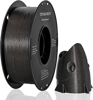 PETG Filament Sparkling 1.75mm TINMORRY PETG 3D Filament Compatible with Bambu FDM 3D Printers - 1kg Spool - Black