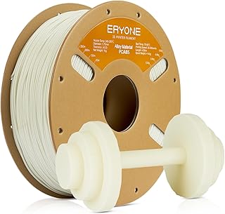 ERYONE Engineering Filament, 1.75mm 3D Printing Filament, Dimensional Accuracy +/- 0.02mm, Fit Most FDM 3D Printers, Alloy Material PC/ABS White 1kg Spool (2.2LBS)