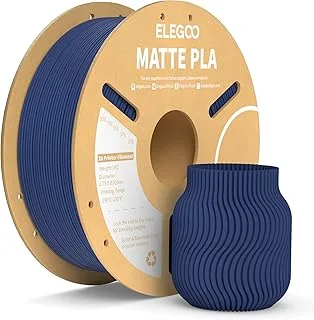 ELEGOO PLA Matte Filament Navy Blue 1kg 1.75mm Matte PLA Filament for 3D Printer Measuring Accuracy +/- 0.02mm, Suitable for Most FDM 3D Printers