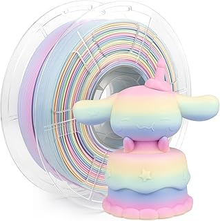 iSANMATE Matte PLA Filament High Speed 1.75mm, High Speed 3D Printer Filament, Matte Macaron Rainbow PLA Plus, 1KG/2.2kg, Supports Print Speed 30-600mm/s