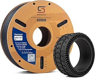 Siraya Tech Filamento per stampante 3D in fibra di vetro ABS-GF Premium Fiberheart - Resistenza al calore 93°C, elevata durata, stampa di precisione (1 kg, nero)