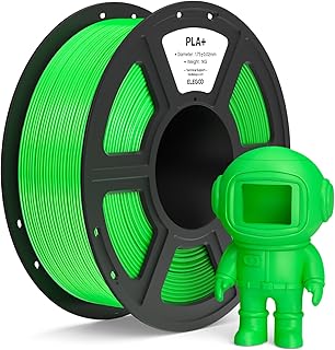 ELEGOO PLA+ Filamento 1,75mm Verde Neon 1KG, PLA Plus ad Alta Resistenza per Stampanti 3D, Precisione Dimensionale +/- 0,02mm, Bobina da 1kg (2,2lbs)Compatibile con la Maggior Parte delle Stampante 3D