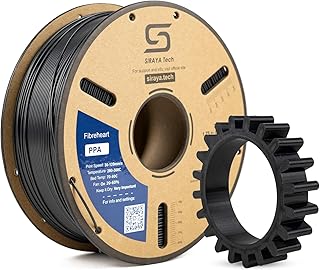 Siraya Tech Fibreheart PPA Filamento per Stampa 3D - Nylon Poli-ftalammide ad Alte Prestazioni, Resistenza Estrema e Resistenza al Calore per Applicazioni Industriali e di Ingegneria (Nero, 1kg)