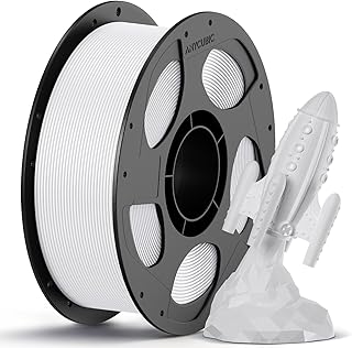 ANYCUBIC Filamento PETG - 1 kg, Diametro 1,75 mm, Elevata Resistenza alle Temperature, Premium Engineering PLA Alternativo, Compatibile con Diverse Stampanti 3D per Progetti di Qualità,bianco